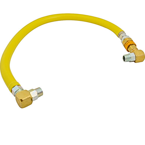 (image for) T&S Brass HG-4E-48S GAS HOSE FLEX CTD 1 X 48 W/90 (5 3/ 4 O.D )